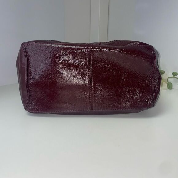 The Sak Deep Burgundy Patent Leather Shoulder Bag - Picture 5 of 10